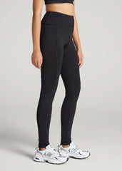 American Tall Sale | Bella Outer-Pocket Leggings for Tall Women in Black