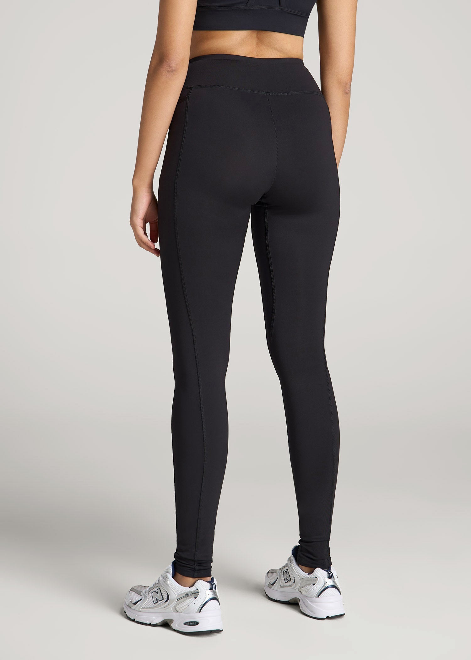 American Tall Sale | Bella Outer-Pocket Leggings for Tall Women in Black