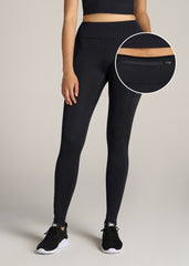 American Tall Outlet | Active Leggings with Pockets for Tall Women in Black