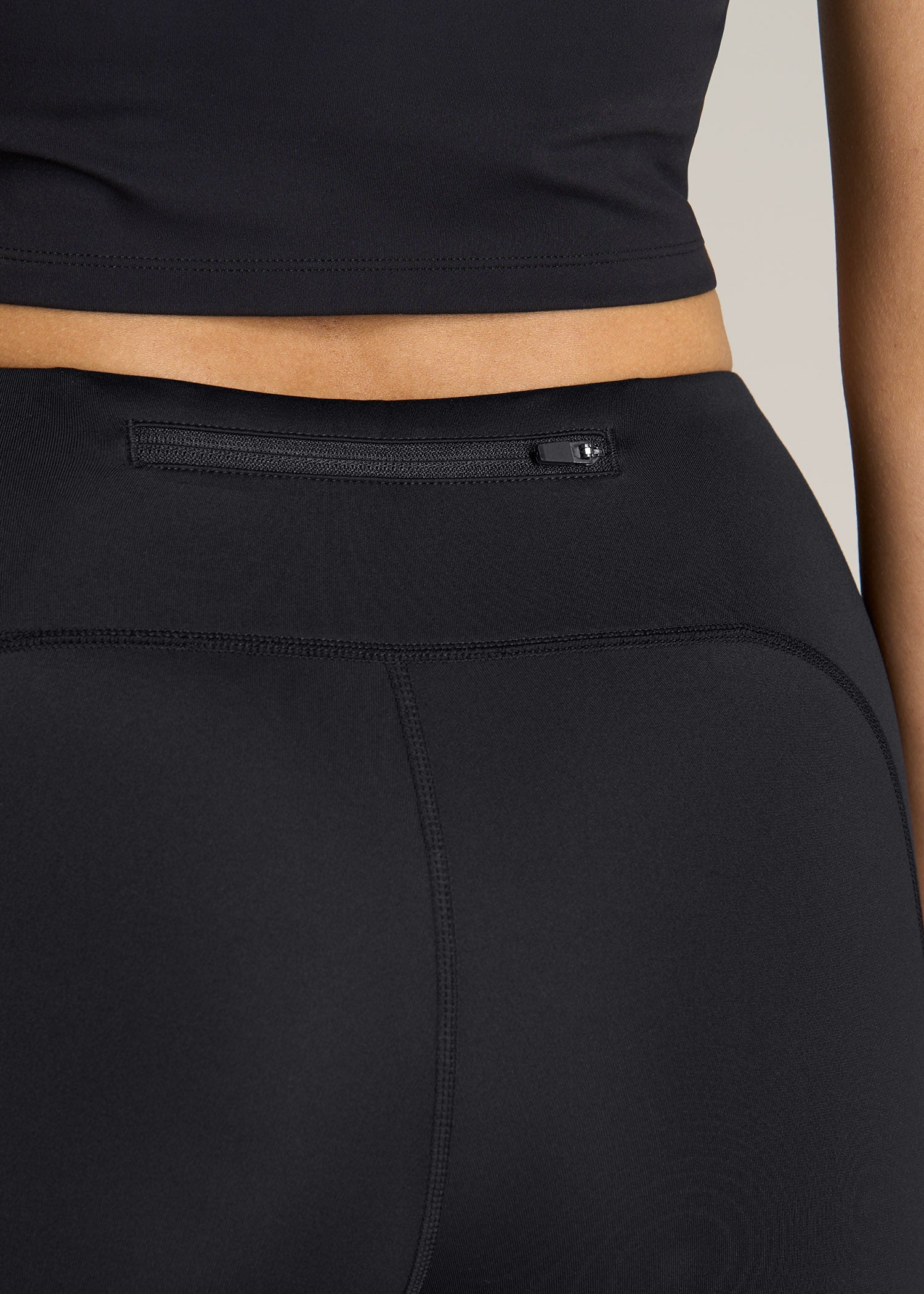 American Tall Outlet | Active Leggings with Pockets for Tall Women in Black