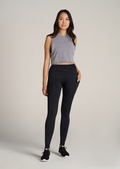 American Tall Outlet | Active Leggings with Pockets for Tall Women in Black