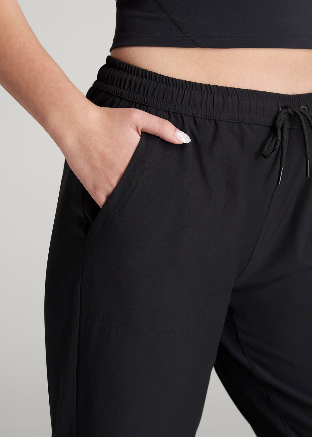 American Tall For Sale | Hybrid Joggers for Tall Women in Black