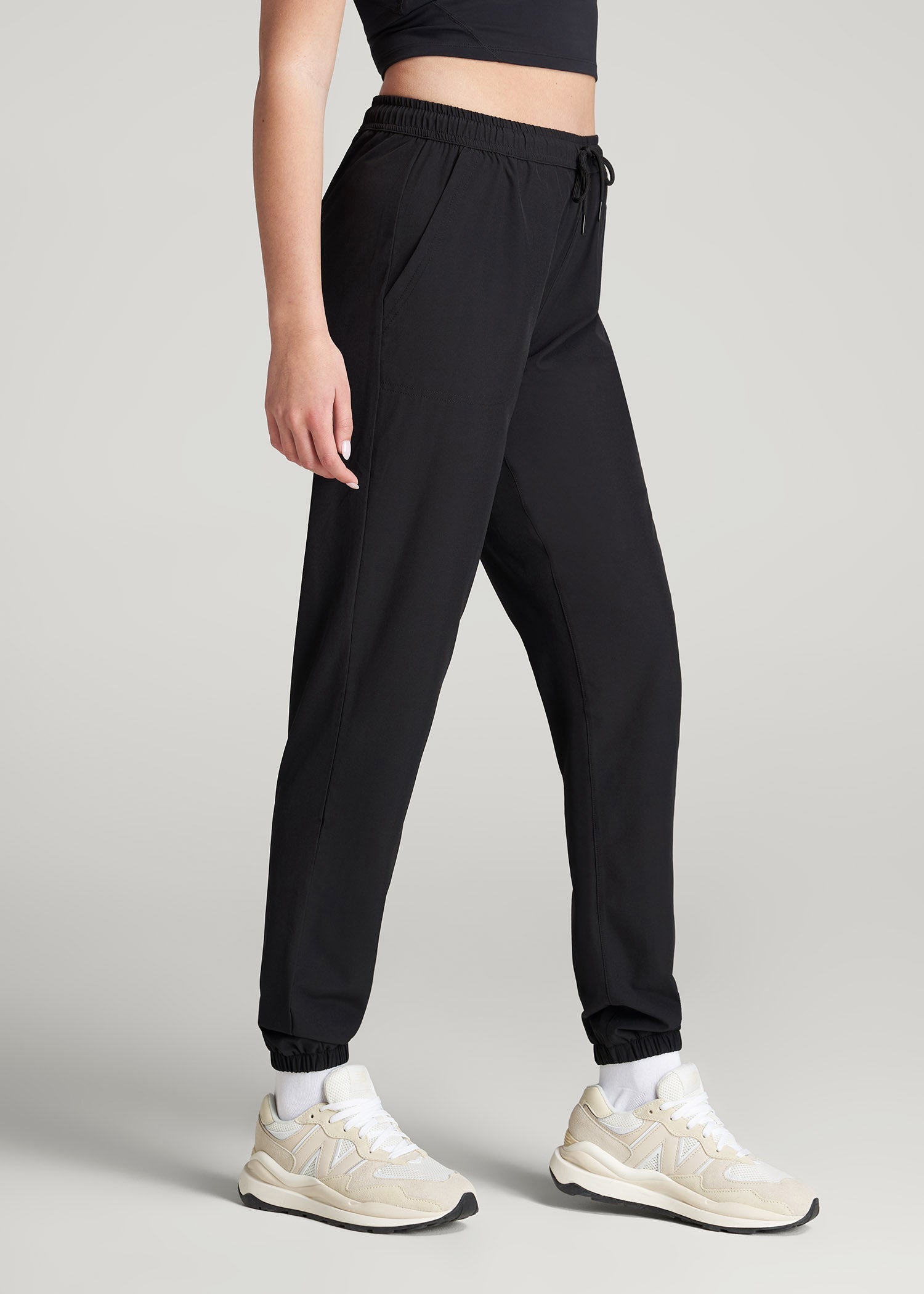 American Tall For Sale | Hybrid Joggers for Tall Women in Black