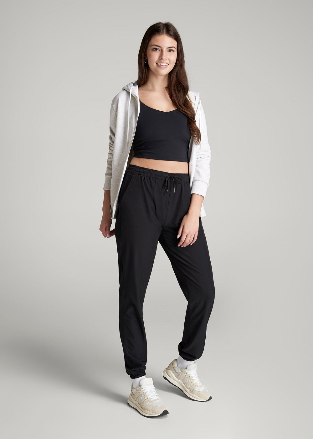 American Tall For Sale | Hybrid Joggers for Tall Women in Black