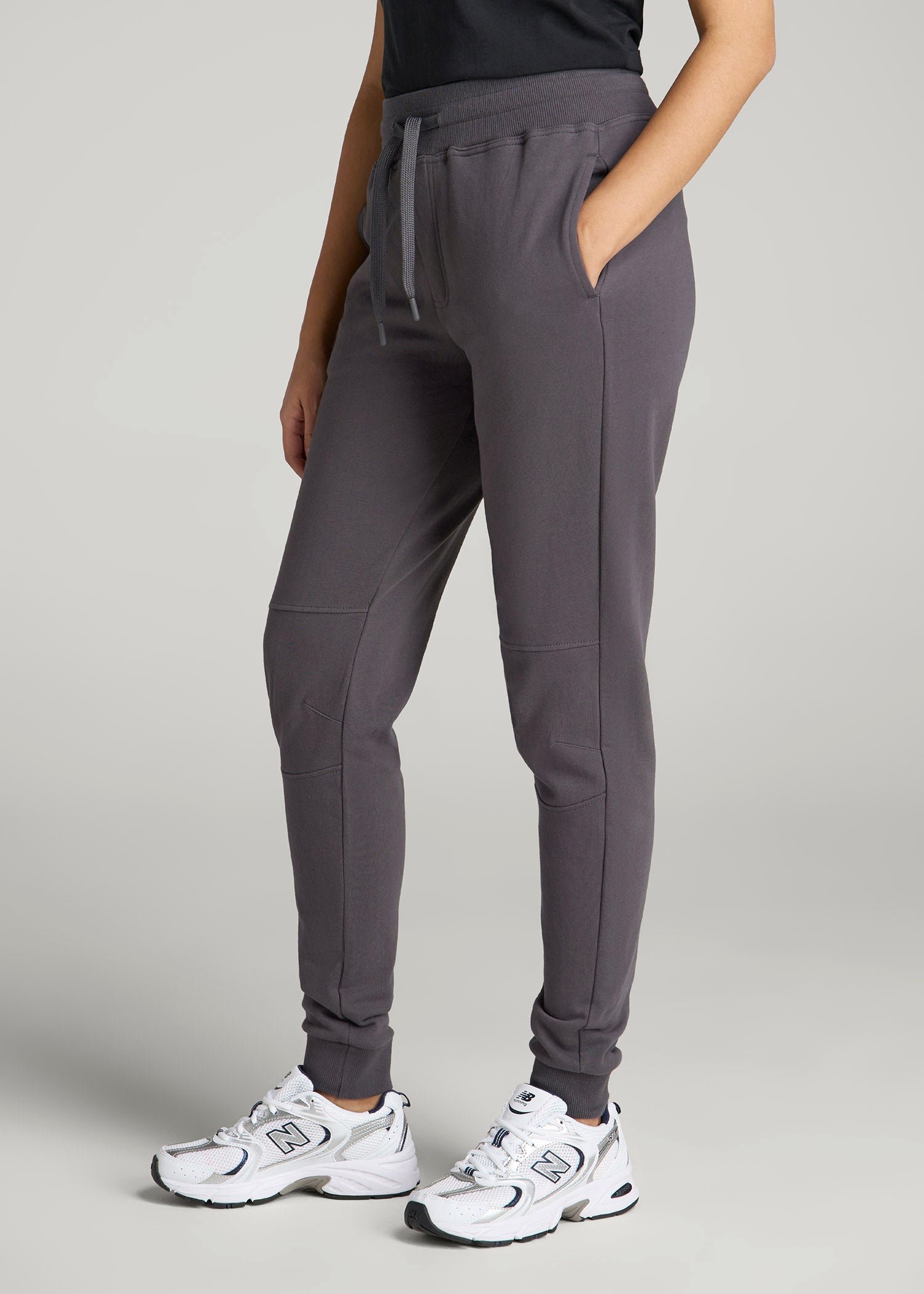 American Tall Online Shop | Wearever French Terry Joggers for Tall Women in Charcoal