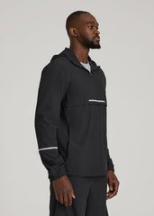 American Tall Sale | Featherweight Packable Anorak for Tall Men in Black