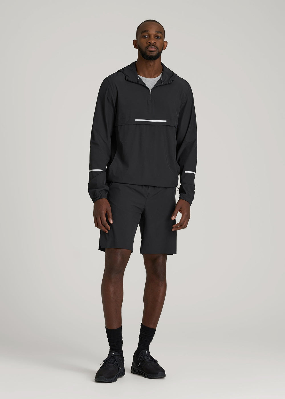 American Tall Sale | Featherweight Packable Anorak for Tall Men in Black