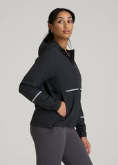 American Tall Outlet | Featherweight Packable Jacket for Tall Women in Black