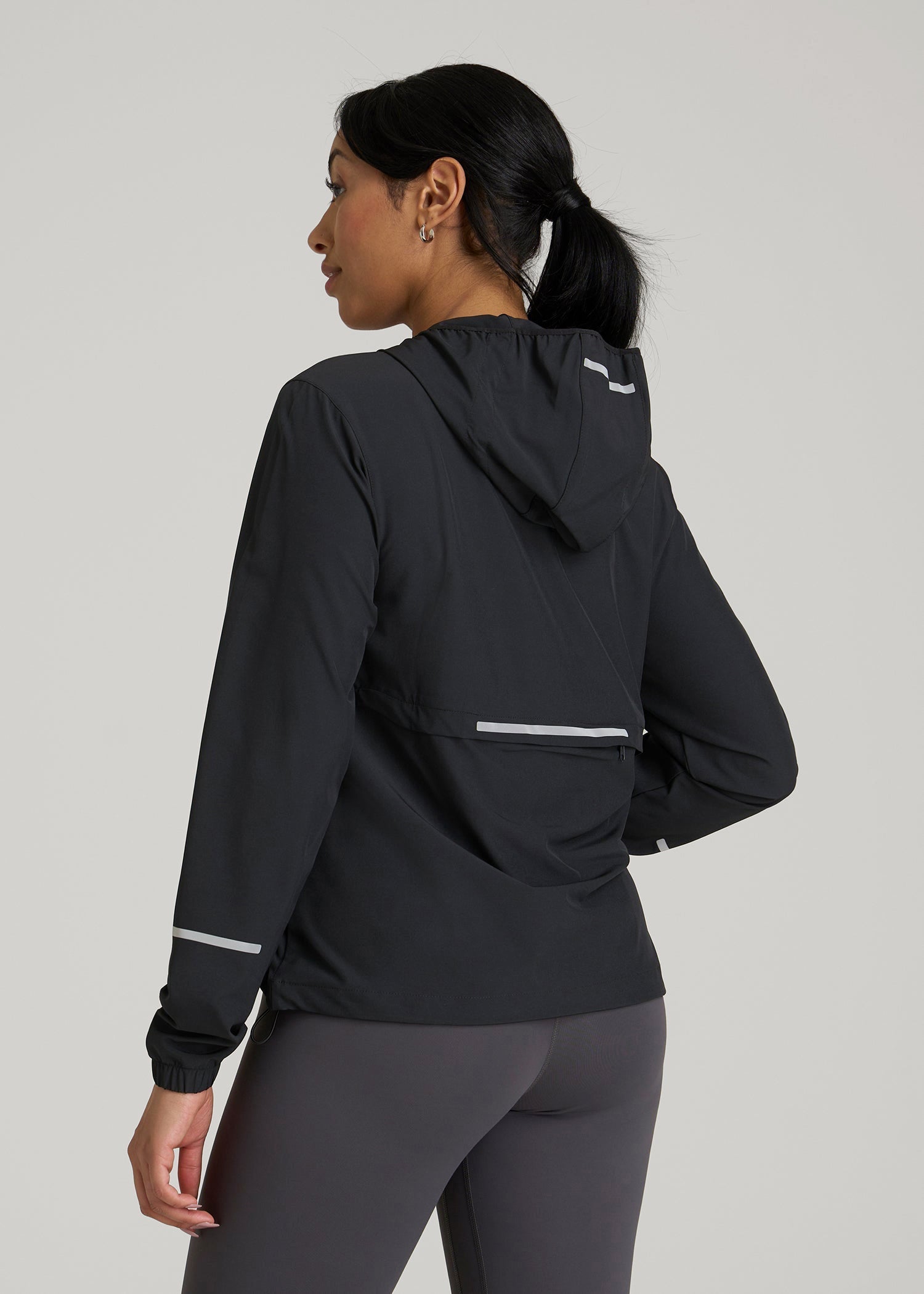 American Tall Outlet | Featherweight Packable Jacket for Tall Women in Black