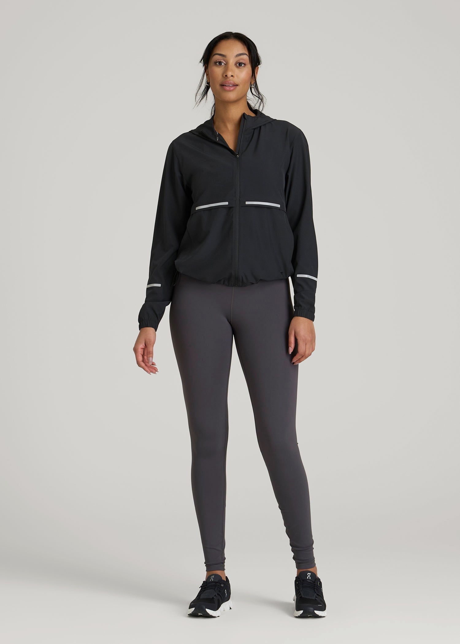 American Tall Outlet | Featherweight Packable Jacket for Tall Women in Black