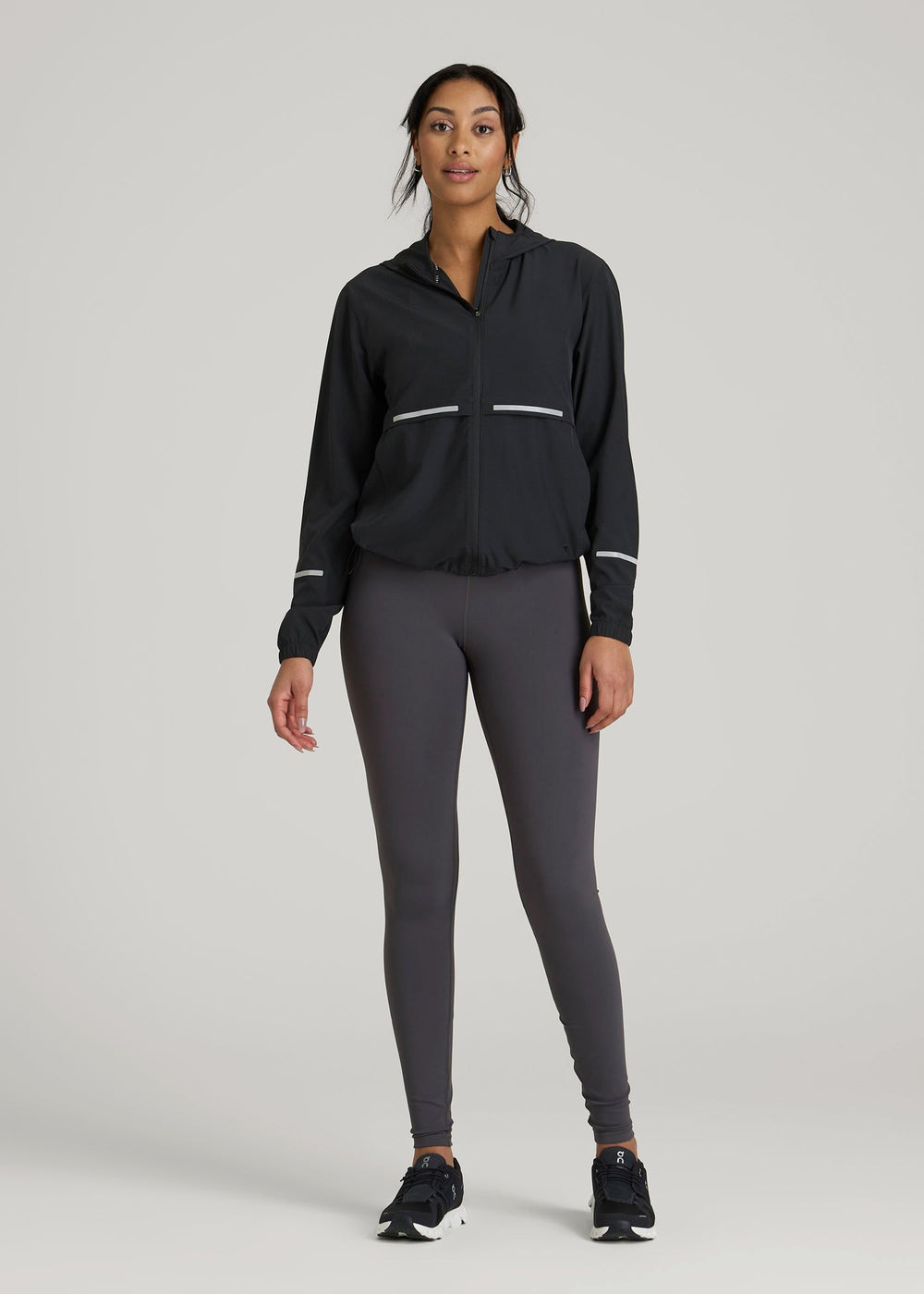 American Tall Outlet | Featherweight Packable Jacket for Tall Women in Black