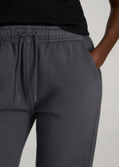 American Tall Online | Garment Dyed Joggers for Tall Women in Washed Charcoal Rinse