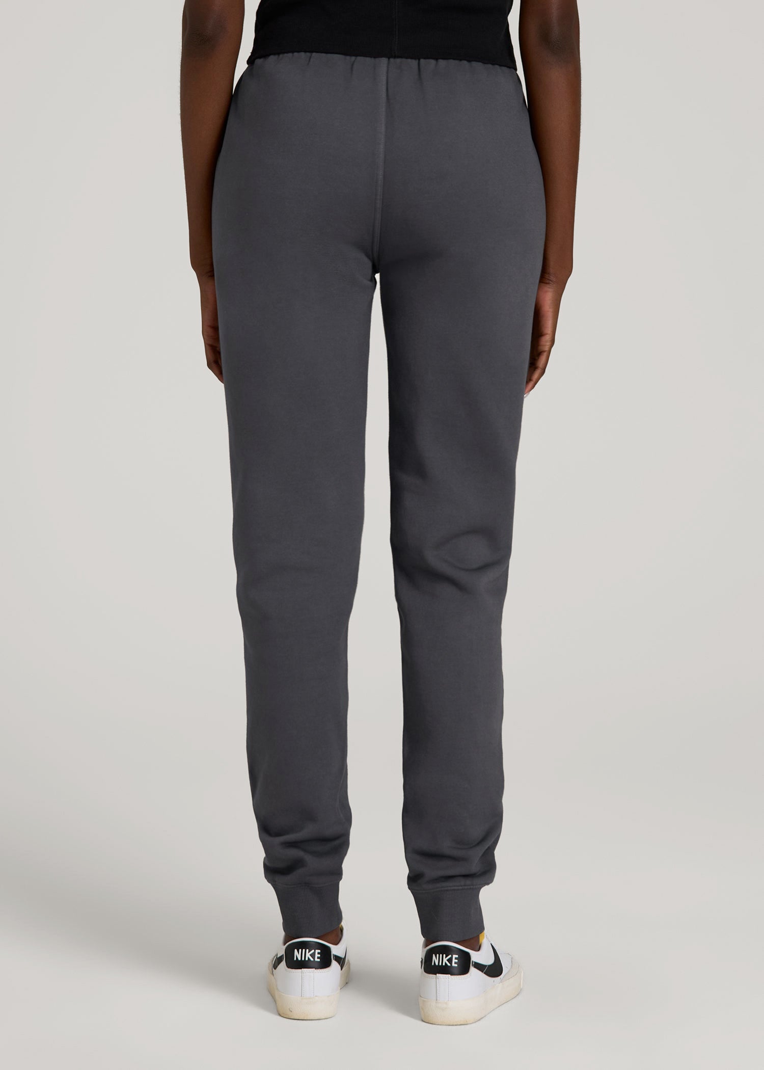 American Tall Online | Garment Dyed Joggers for Tall Women in Washed Charcoal Rinse