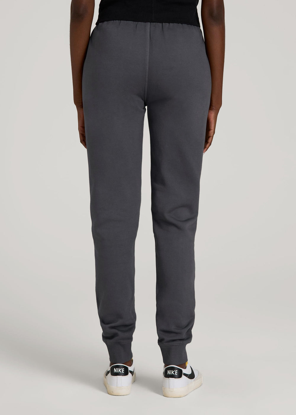 American Tall Online | Garment Dyed Joggers for Tall Women in Washed Charcoal Rinse