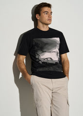 American Tall Sale | Auto Graphic Tee for Tall Men in Black