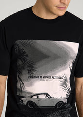 American Tall Sale | Auto Graphic Tee for Tall Men in Black