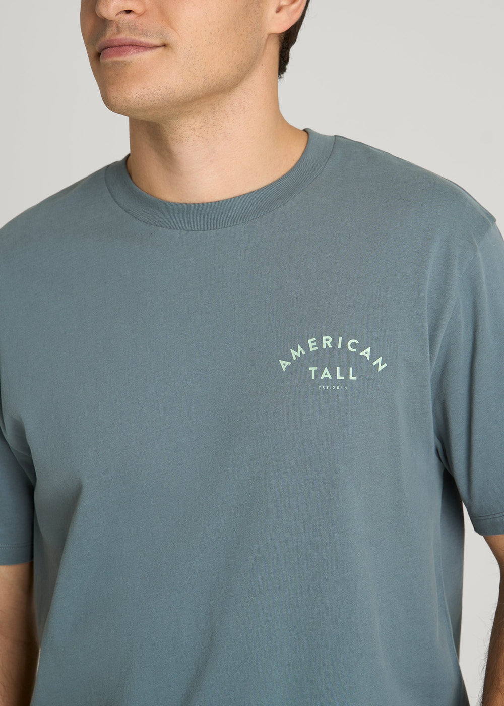 American Tall Outlet | Giraffe Graphic Tee for Tall Men in Trooper