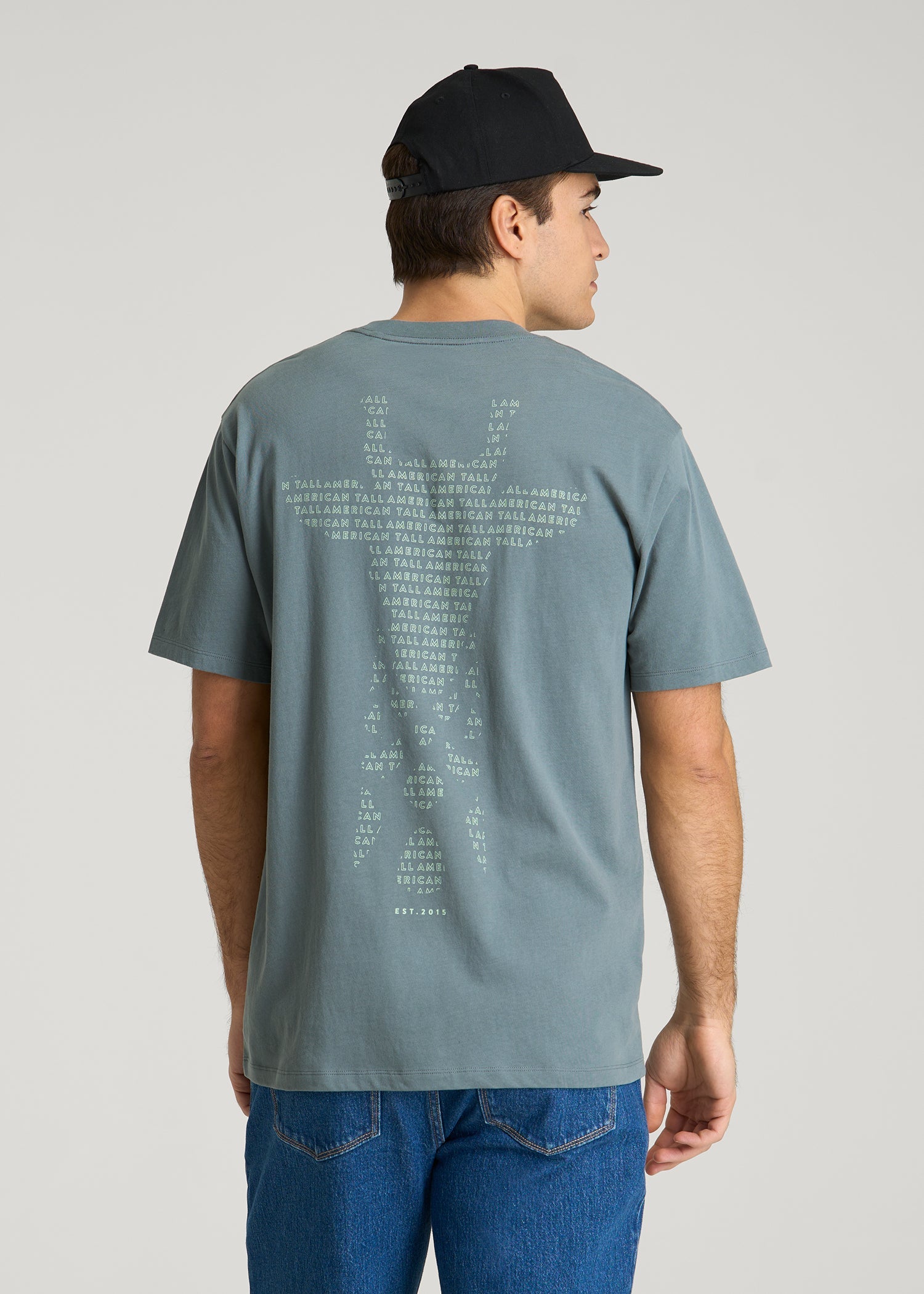 American Tall Outlet | Giraffe Graphic Tee for Tall Men in Trooper