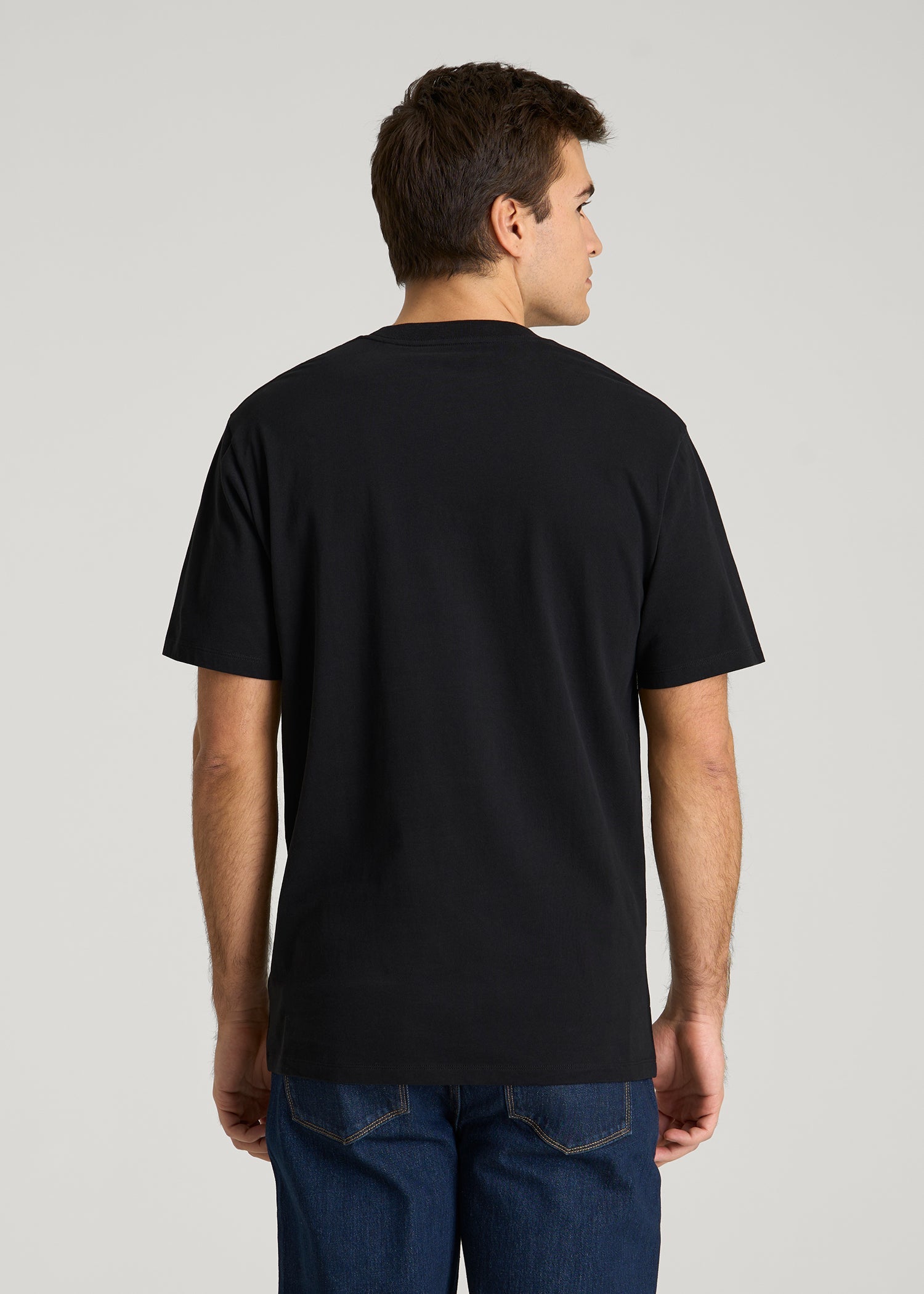 American Tall For Sale | Monochrome Flag Graphic Tee for Tall Men in Black