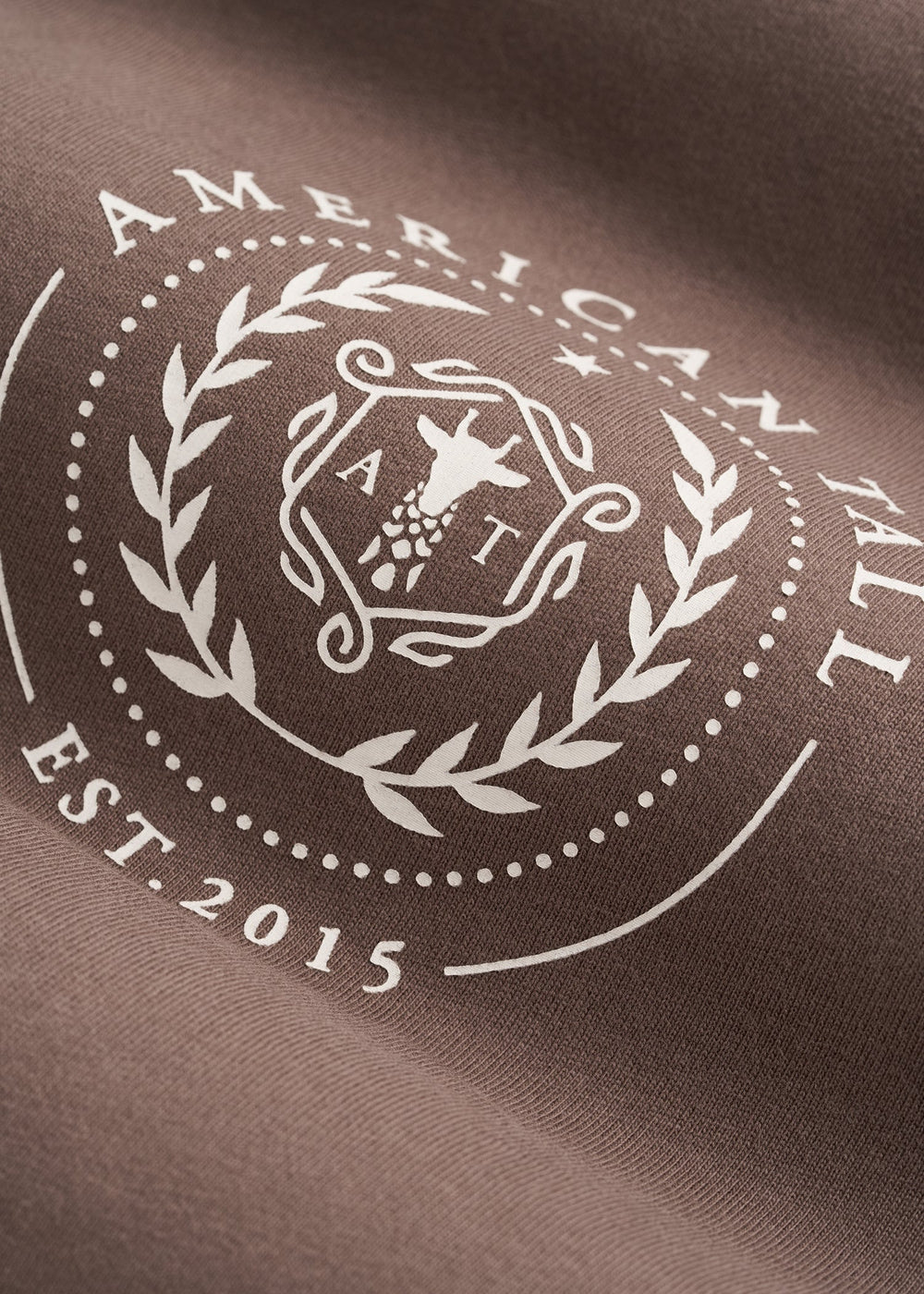 American Tall Online Shop | Crest Graphic Tee for Tall Men in Brown