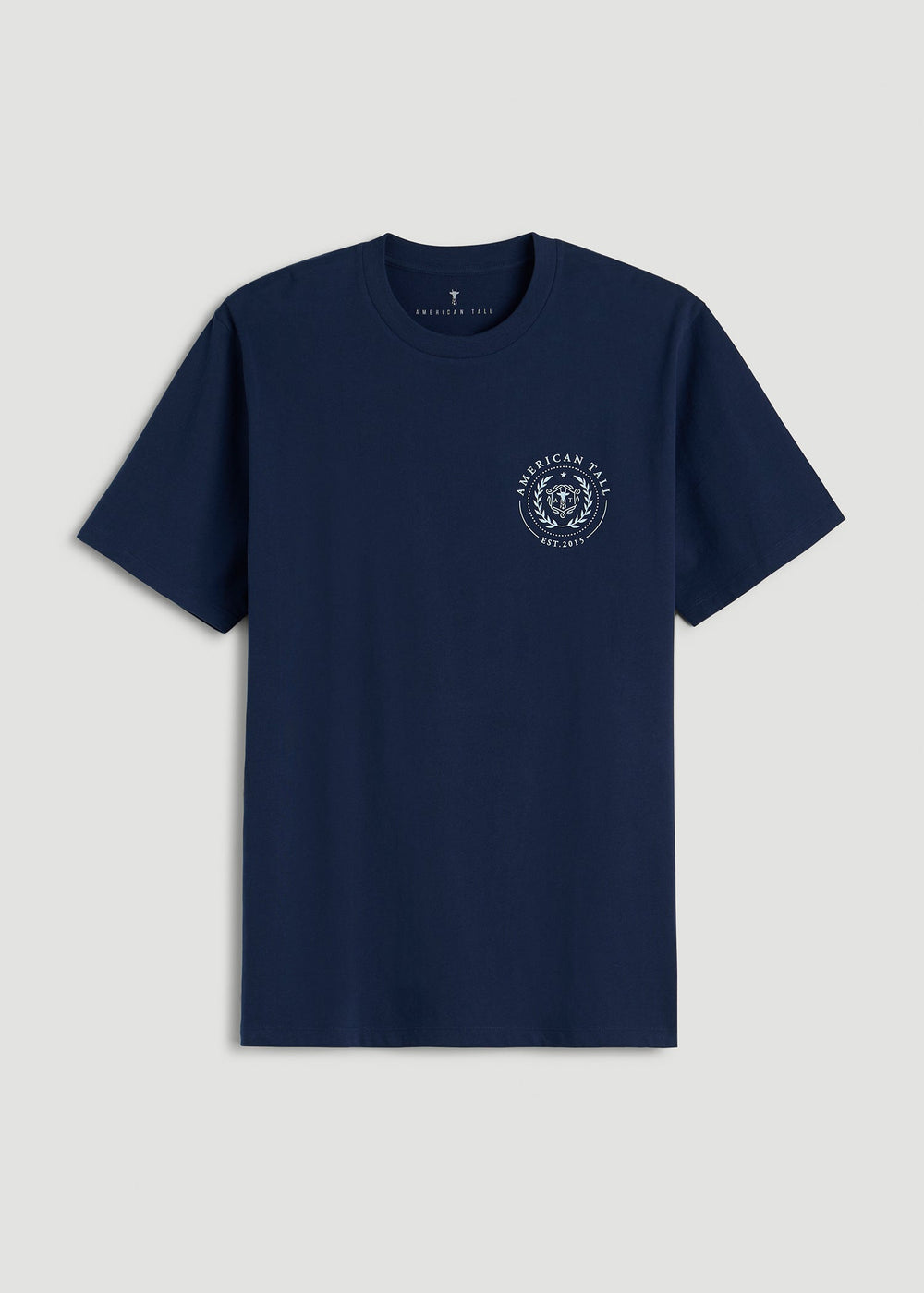 American Tall Online | Crest Graphic Tee for Tall Men in Blue