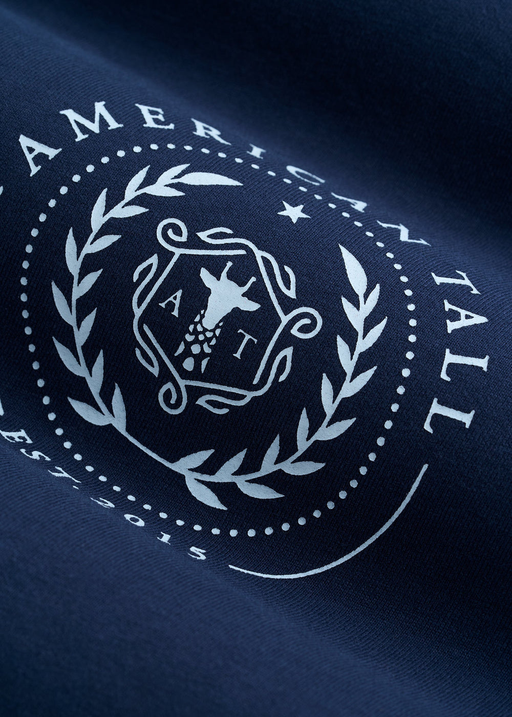 American Tall Online | Crest Graphic Tee for Tall Men in Blue
