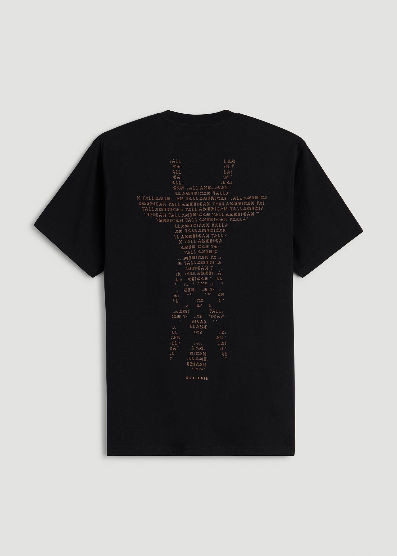 American Tall Sale | Giraffe Graphic Tee for Tall Men in Black