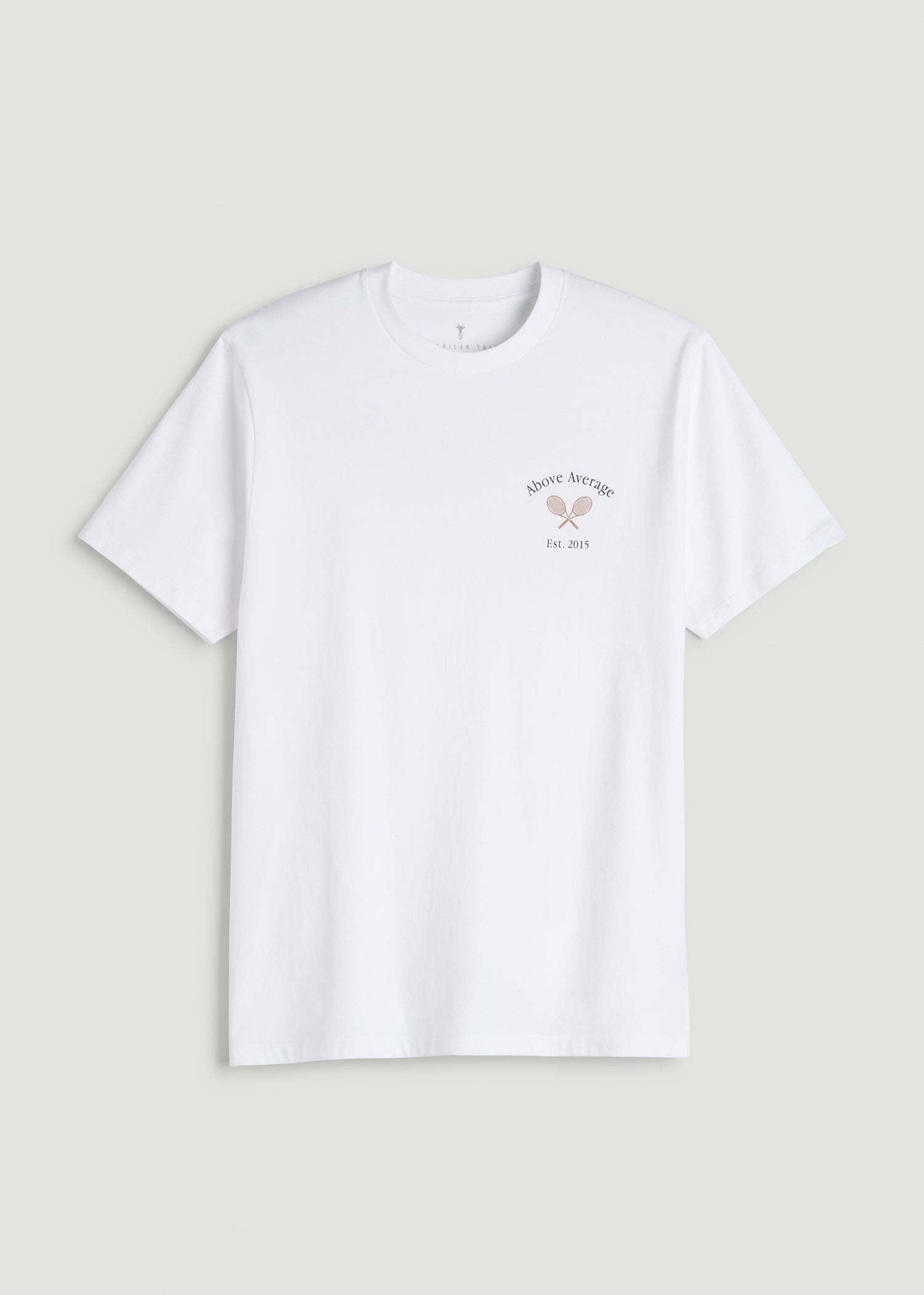 American Tall Outlet | Country Club Graphic Tee for Tall Men in White