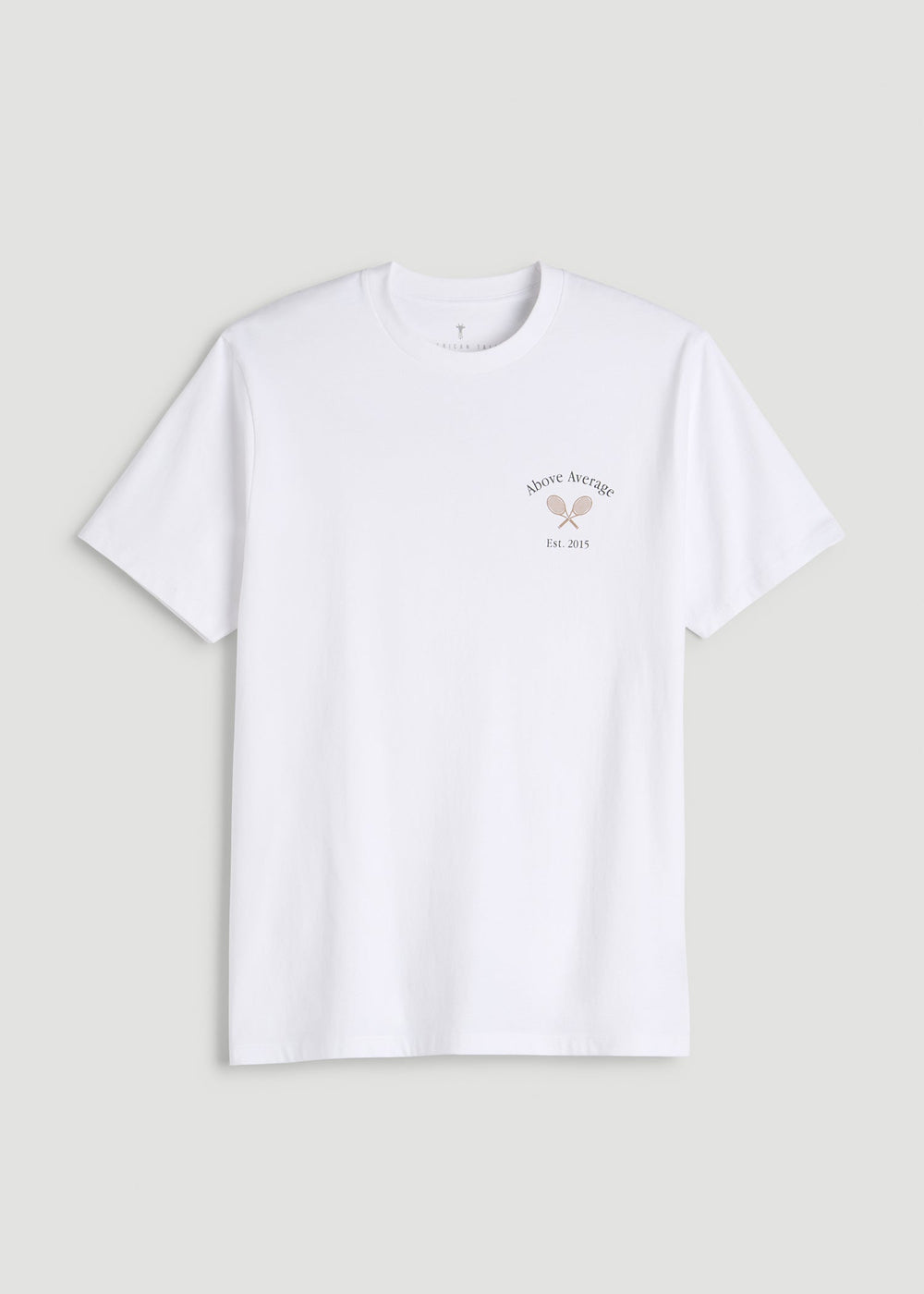 American Tall Outlet | Country Club Graphic Tee for Tall Men in White