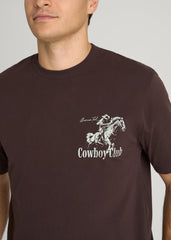 American Tall For Sale | Rodeo Graphic Tee for Tall Men in Brown