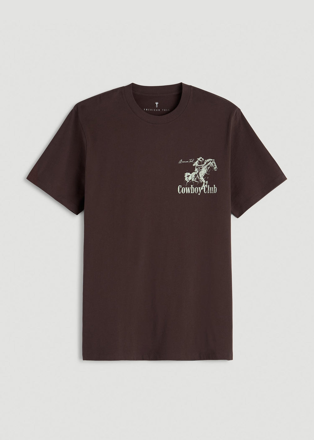 American Tall For Sale | Rodeo Graphic Tee for Tall Men in Brown