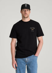 American Tall Online Shop | Country Club Graphic Tee for Tall Men in Black