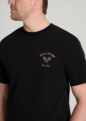 American Tall Online Shop | Country Club Graphic Tee for Tall Men in Black