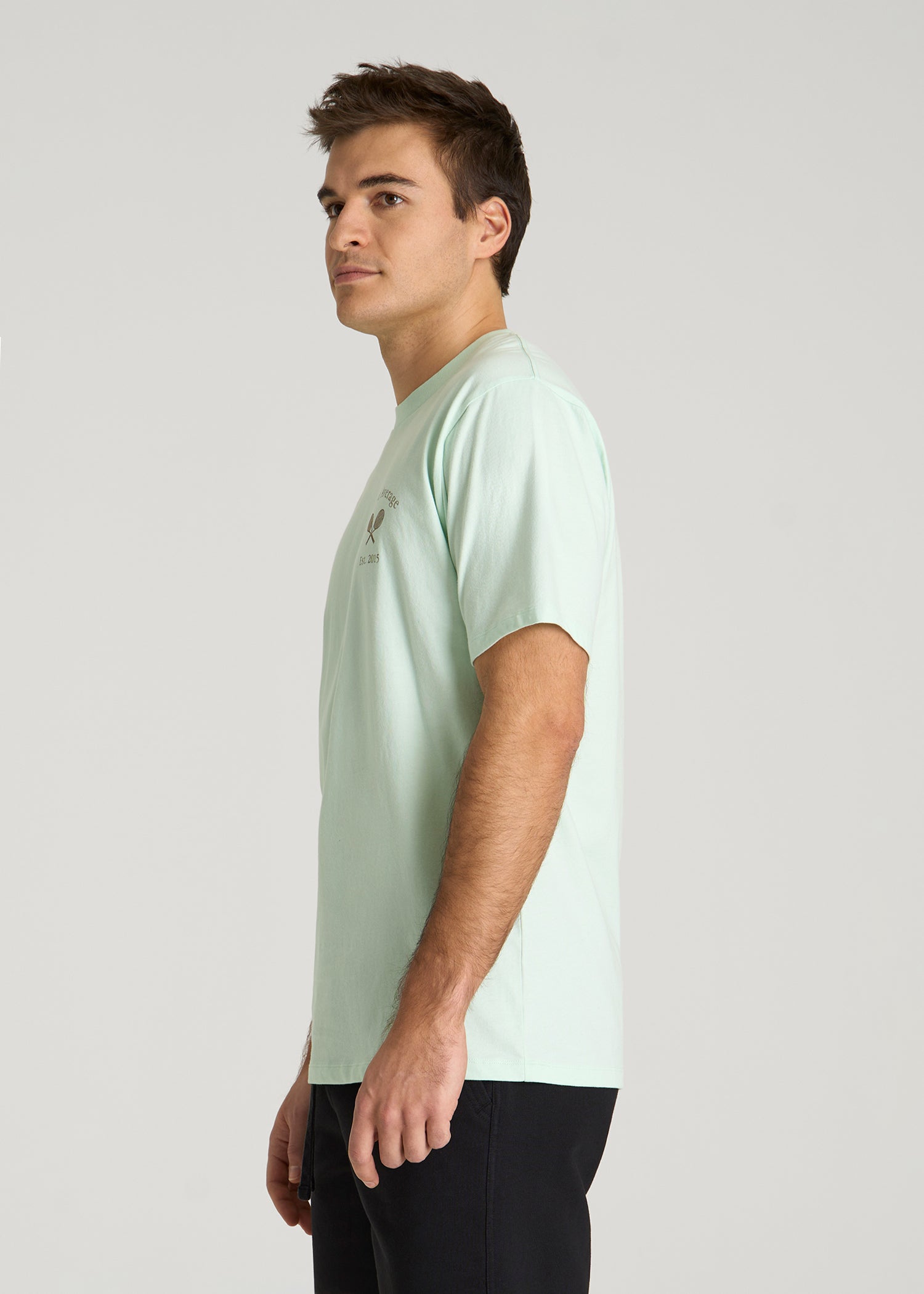 American Tall Discount | Country Club Graphic Tee for Tall Men in Blue