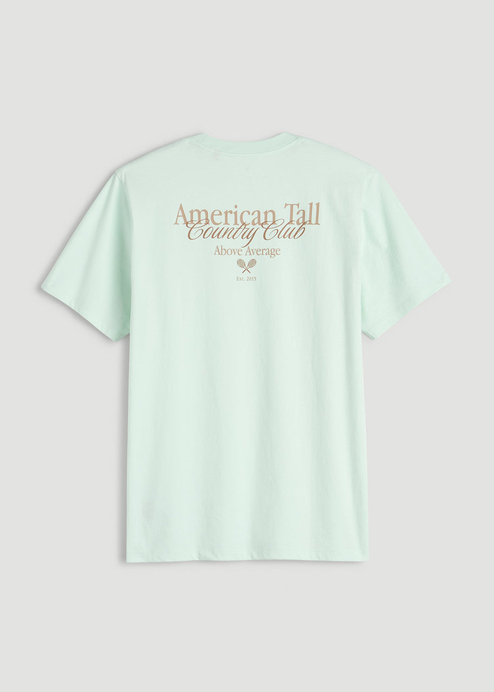 American Tall Discount | Country Club Graphic Tee for Tall Men in Blue