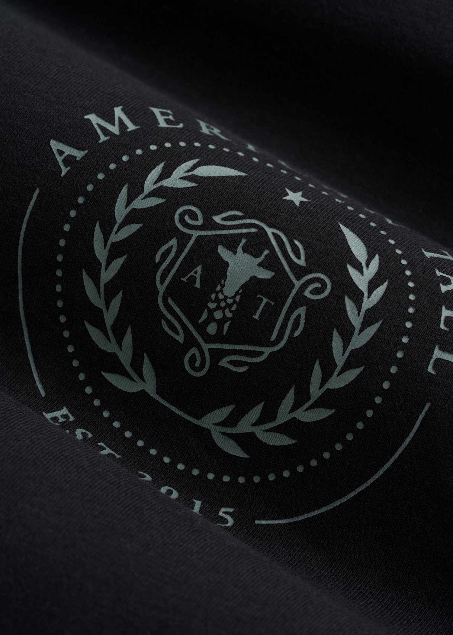 American Tall Online | Crest Graphic Tee for Tall Men in Black