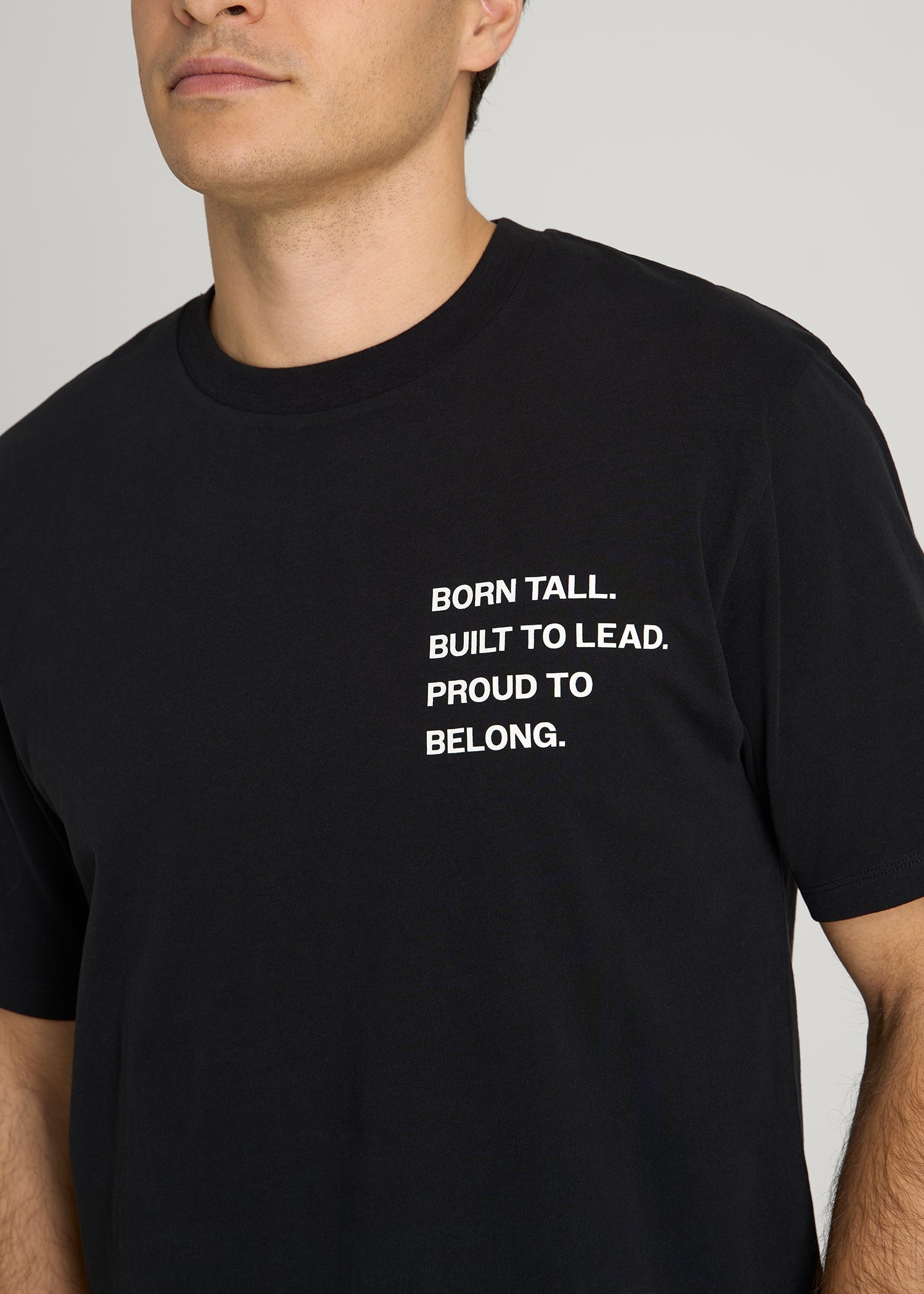 American Tall Sale | Mission Graphic Tee for Tall Men in Black
