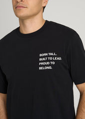 American Tall Sale | Mission Graphic Tee for Tall Men in Black