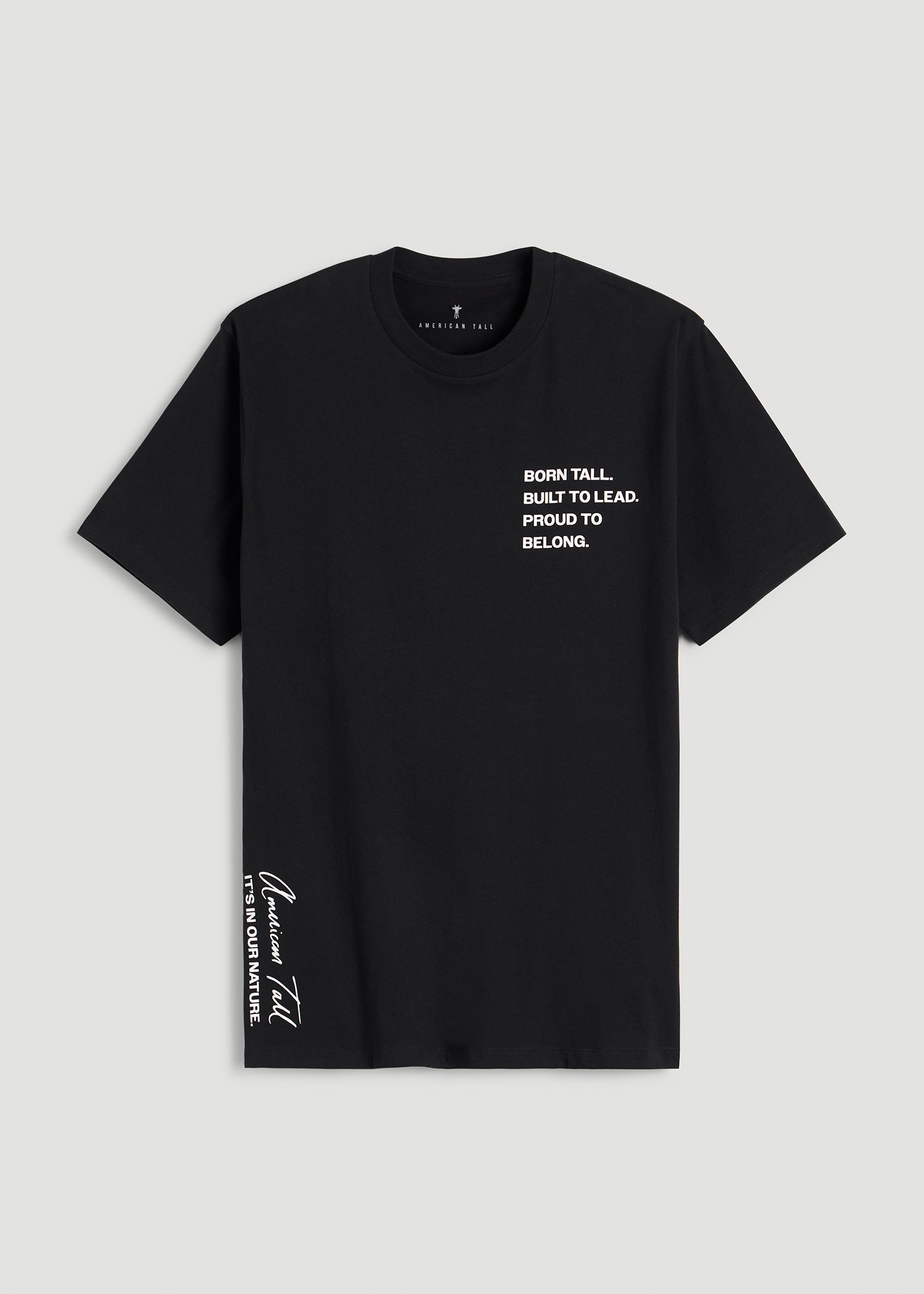 American Tall Sale | Mission Graphic Tee for Tall Men in Black