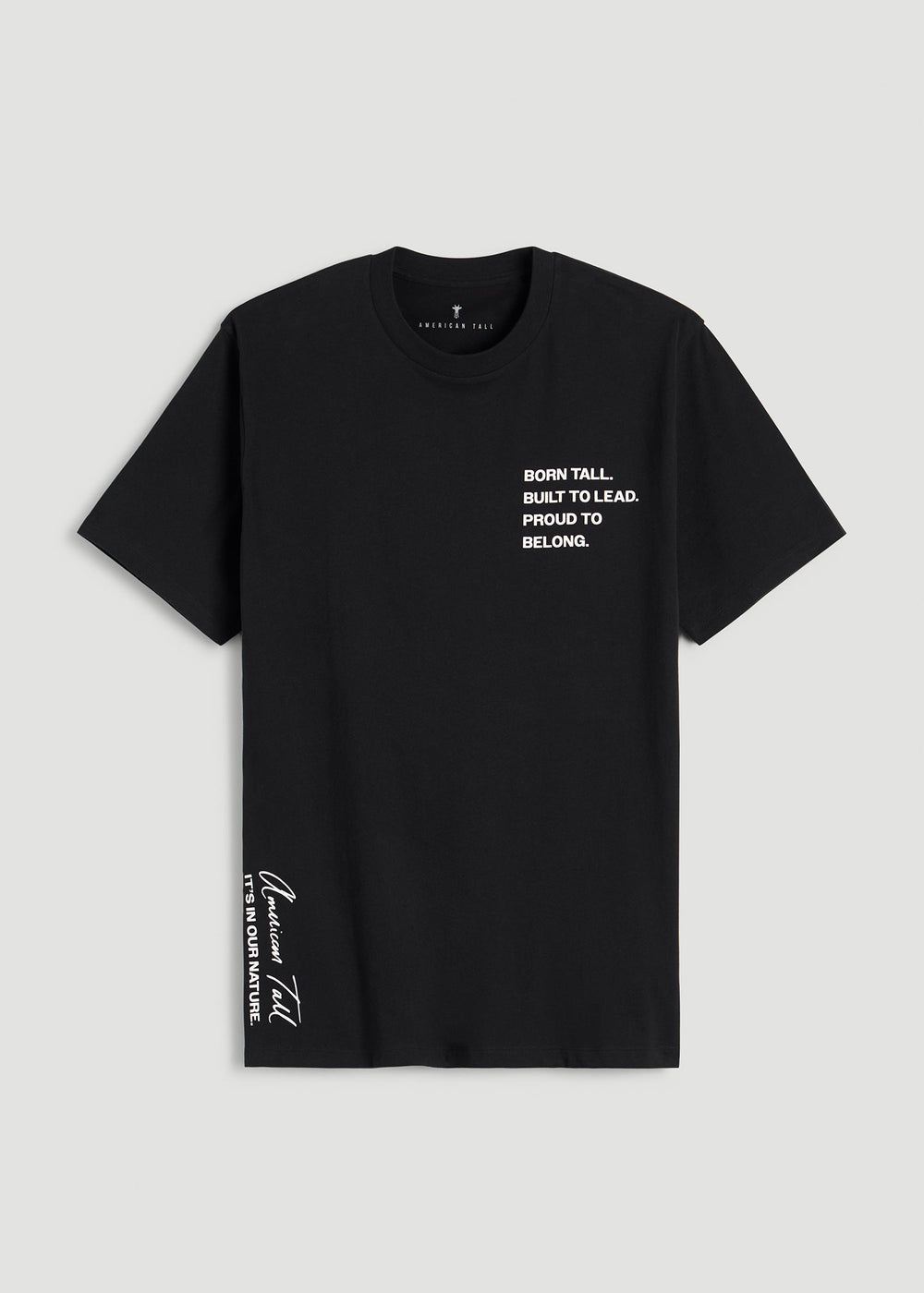 American Tall Sale | Mission Graphic Tee for Tall Men in Black