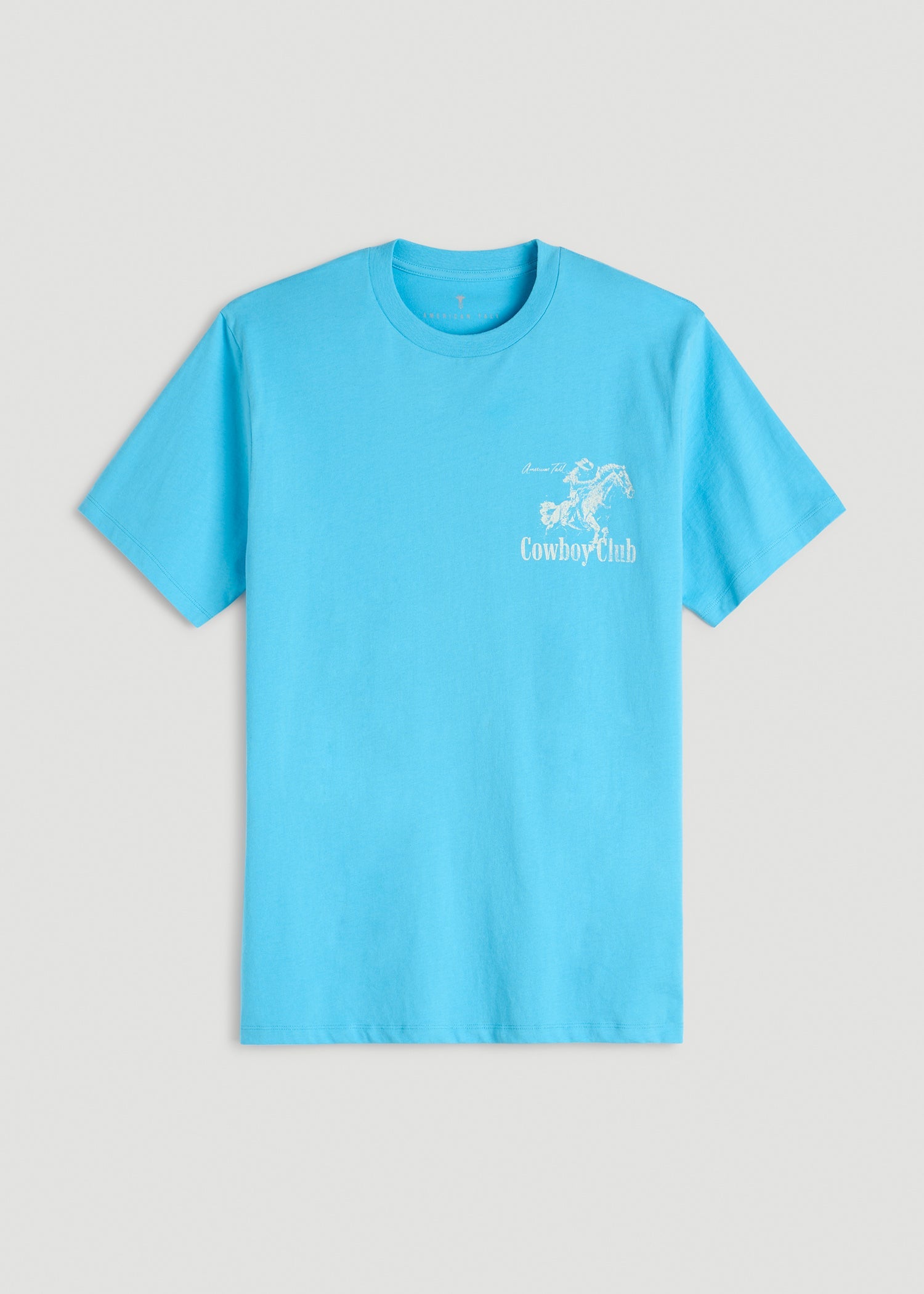 American Tall Outlet | Rodeo Graphic Tee for Tall Men in Blue