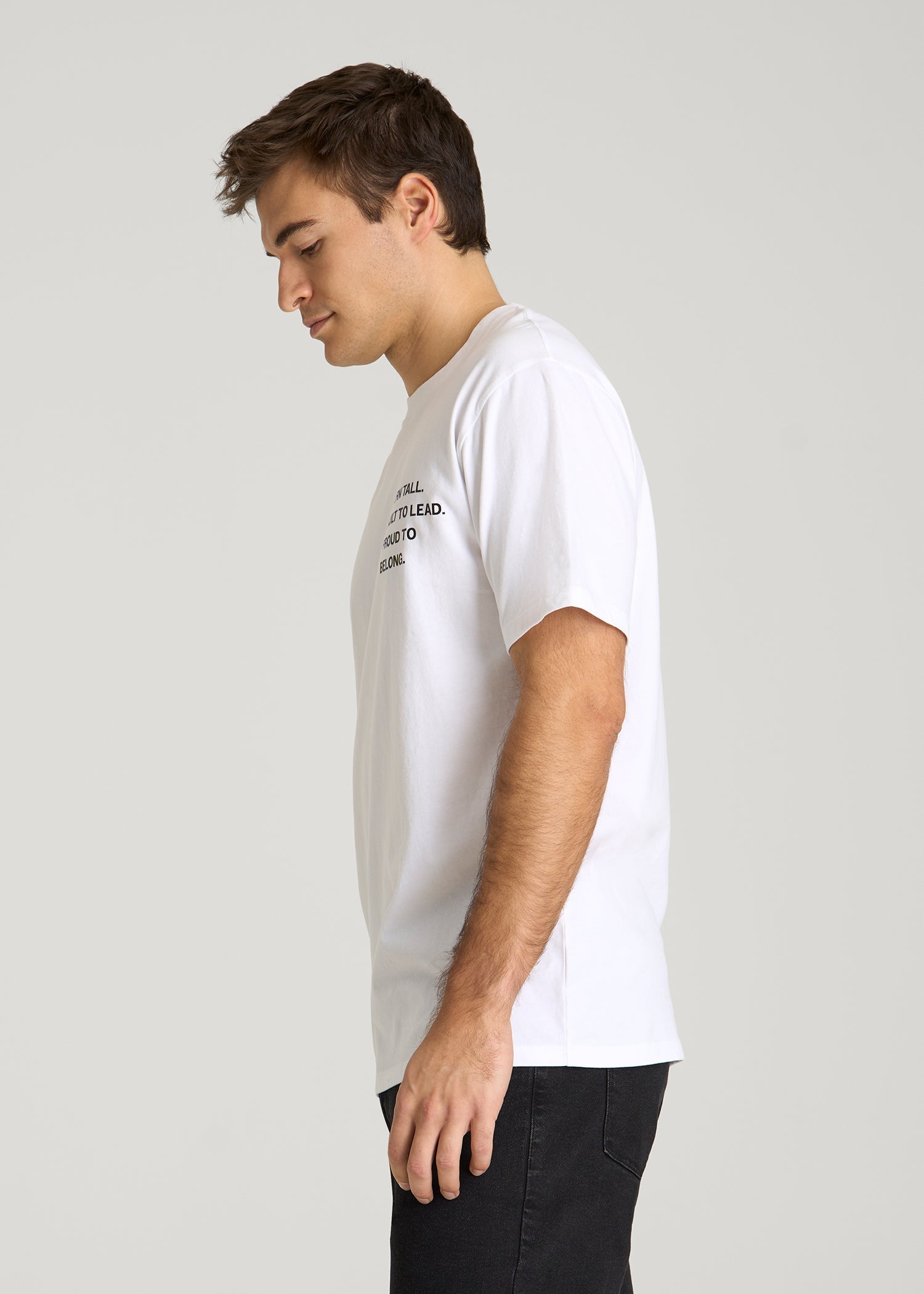 American Tall For Sale | Mission Graphic Tee for Tall Men in White