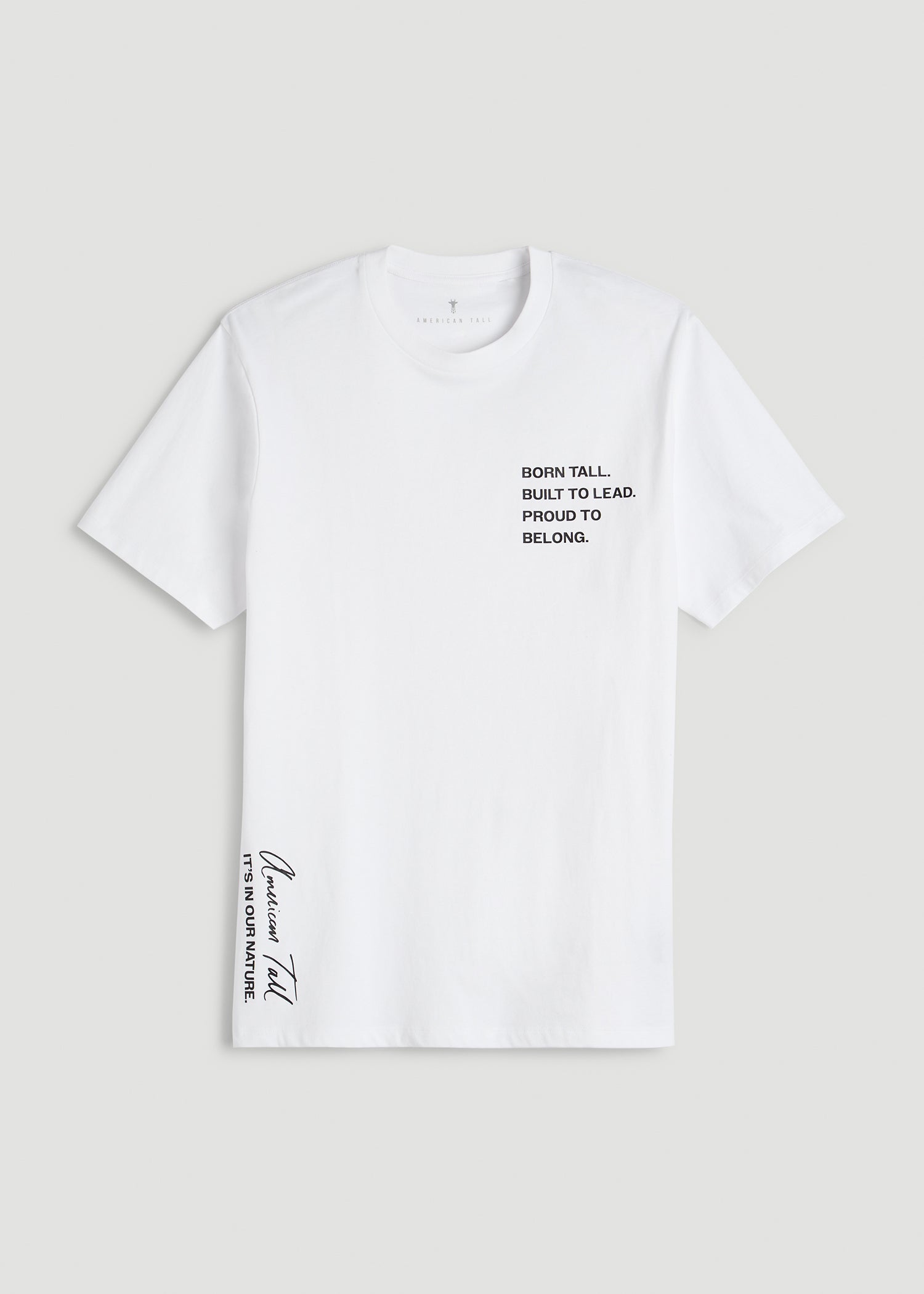 American Tall For Sale | Mission Graphic Tee for Tall Men in White