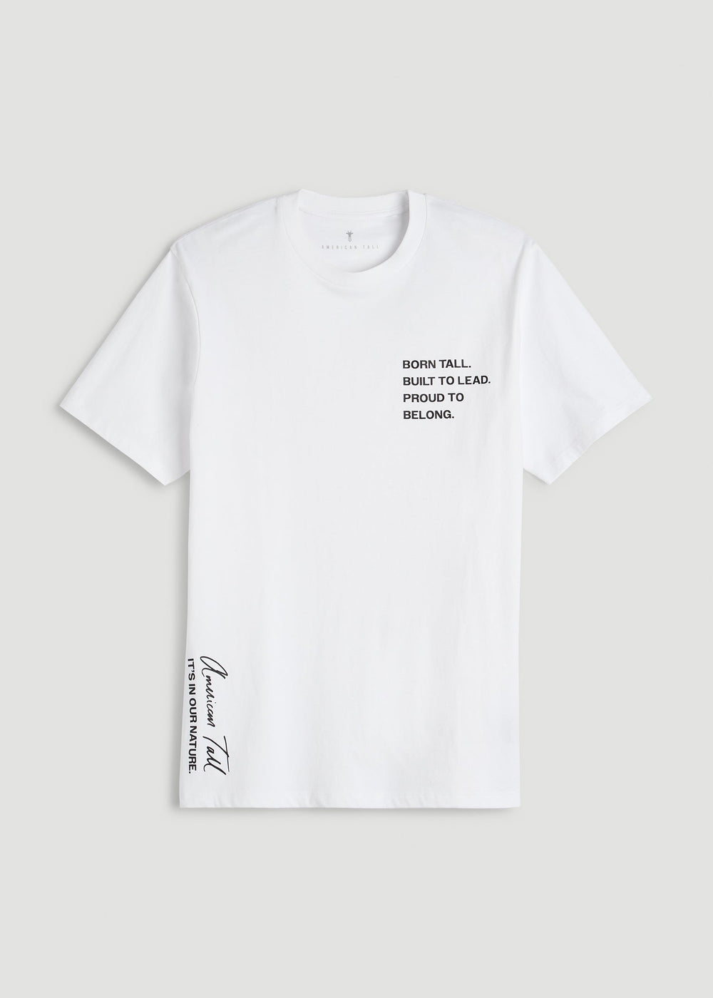 American Tall For Sale | Mission Graphic Tee for Tall Men in White