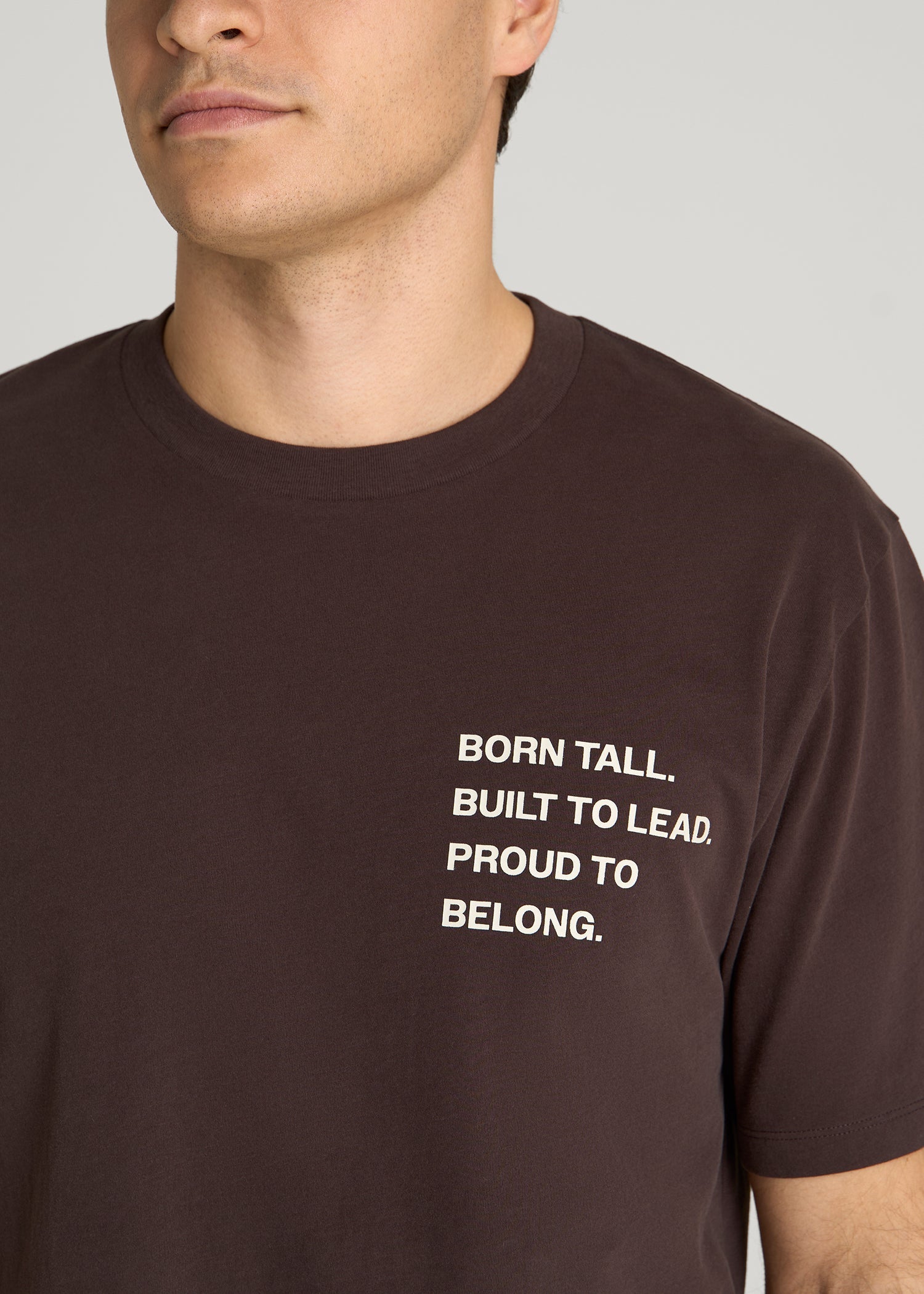 American Tall Online Shop | Mission Graphic Tee for Tall Men in Brown