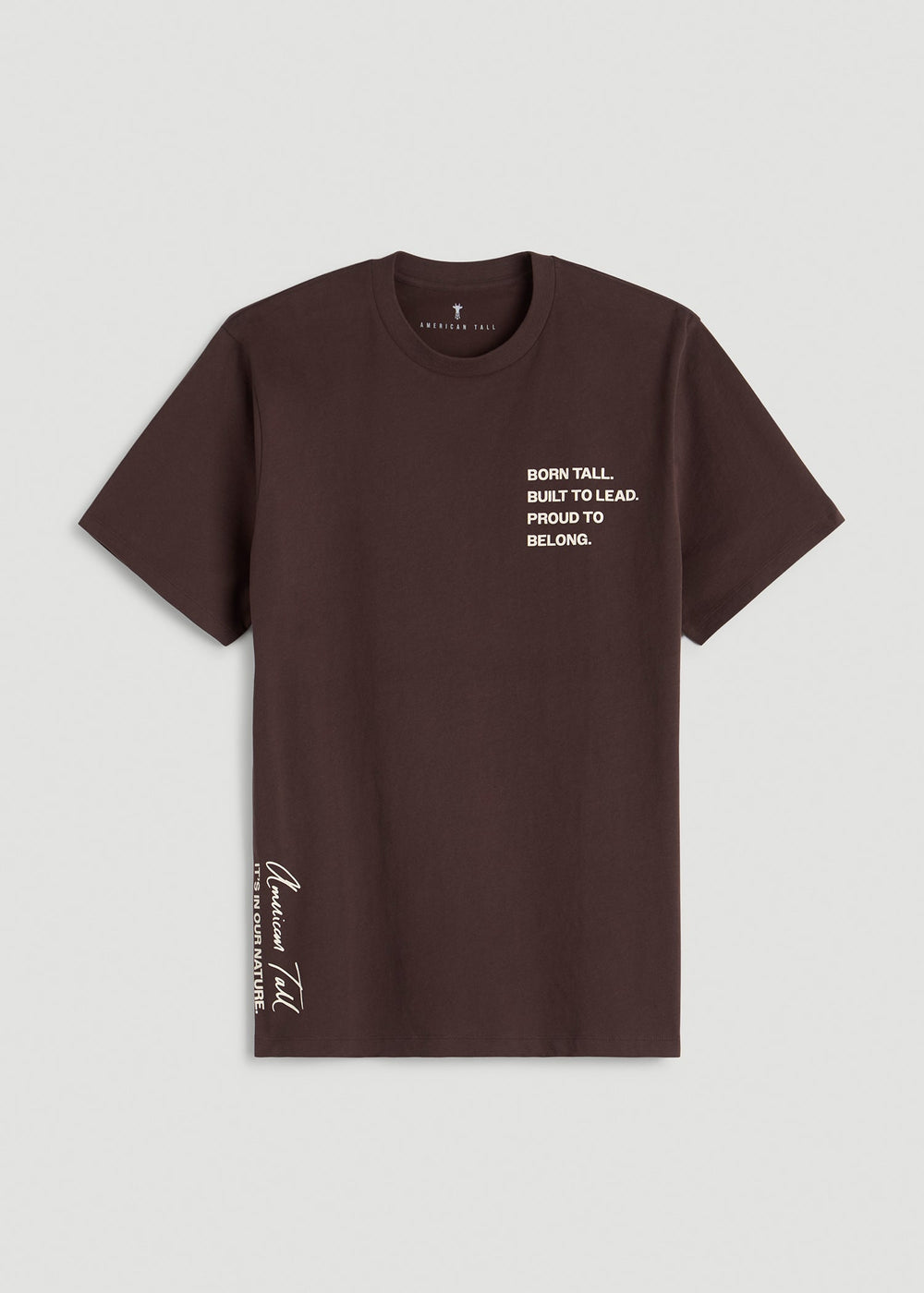 American Tall Online Shop | Mission Graphic Tee for Tall Men in Brown