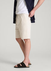 American Tall Sale | Stretch Commuter Pull-on Short for Tall Men in White Sand