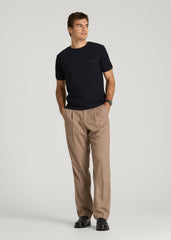 American Tall For Sale | Terry Cotton Pocket Tee for Tall Men in Black