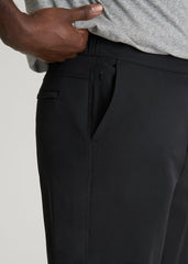 American Tall Online | Stretch Hybrid Shorts for Tall Men in Deep Black