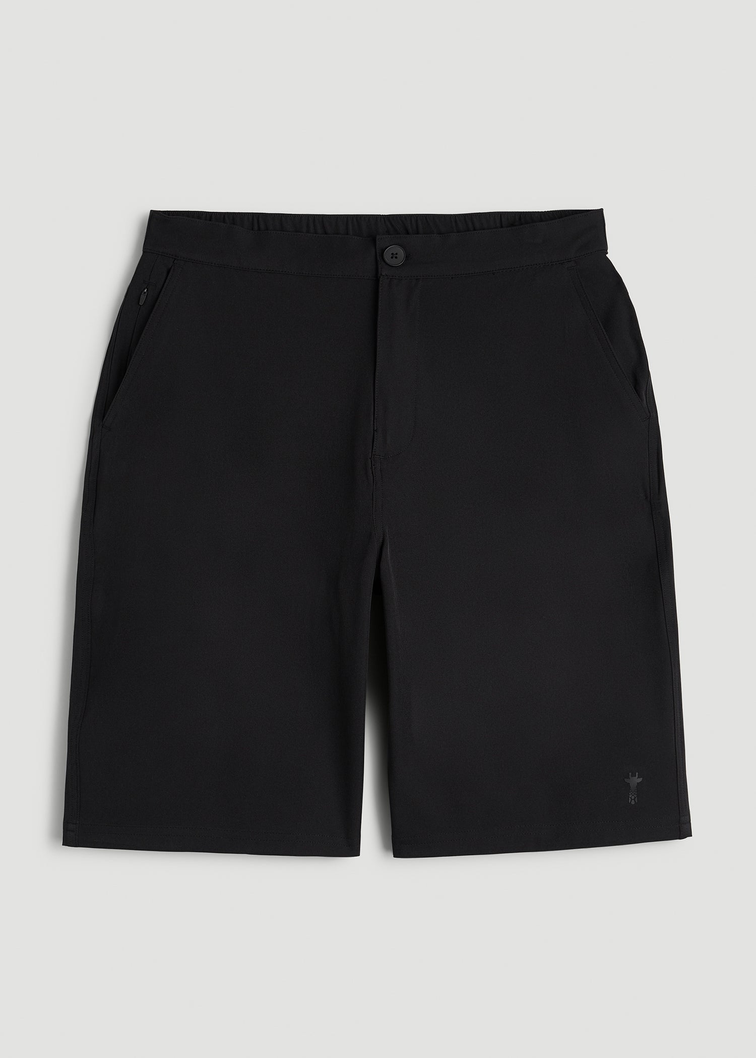 American Tall Online | Stretch Hybrid Shorts for Tall Men in Deep Black